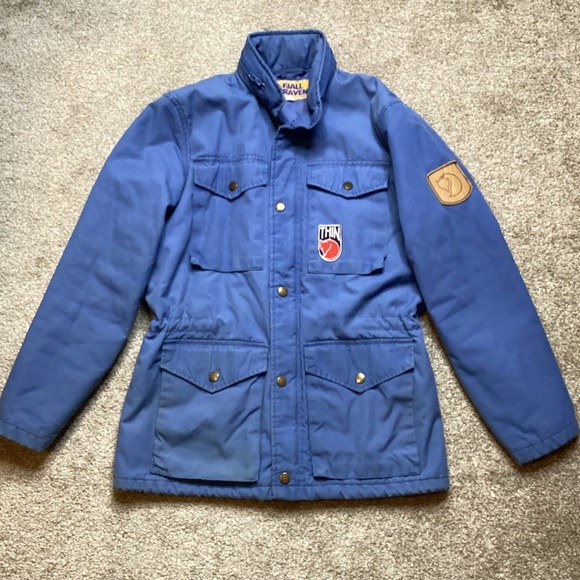 Fjallraven Jackets & Blazers - Fjallraven Vintage 1980’s RÄVEN JACKET Thinsulate Blue Barn Chore Coat Small